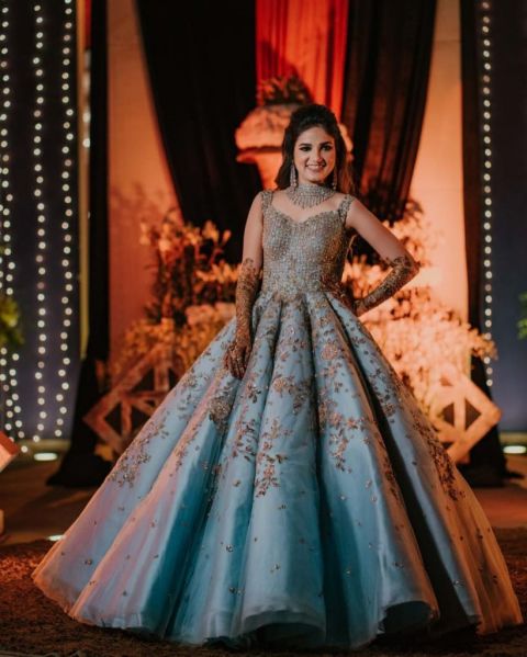 KAMEEZ PARTY GOWN ANARKALI DRESS BOLLYWOOD PAKISTANI INDIAN WEDDING SUIT  SHALWAR | eBay