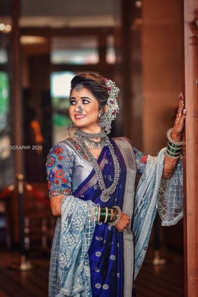 Stunning Maharashtrian Brides Who Wore A Different Colour Than Yellow &  Green For Their D-Day! | Wedding outfits for women, Wedding outfit, Indian  bridal outfits