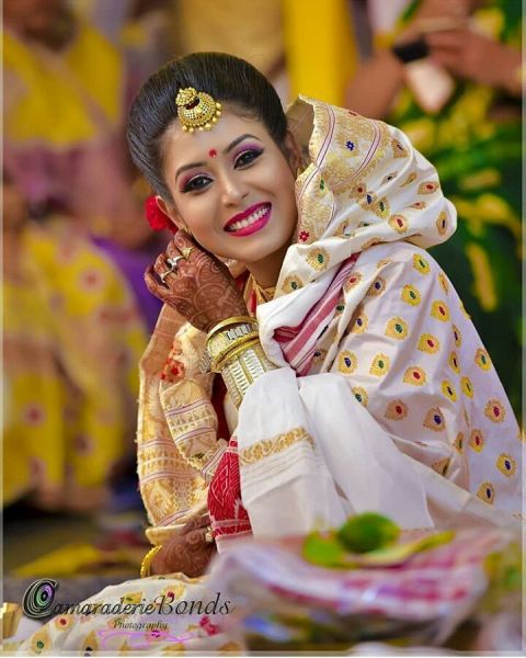 Mekhela sador | Bridal lehenga collection, Indian bridal outfits, Bridal  outfits