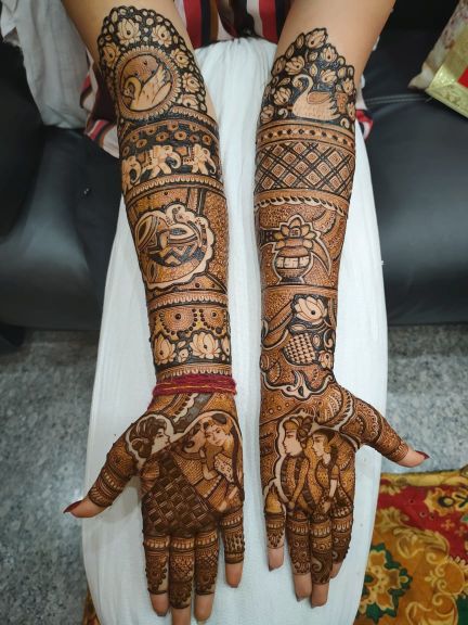 Rajasthani Mehndi Art Bridal Bridal Mehndi at best price in Hyderabad